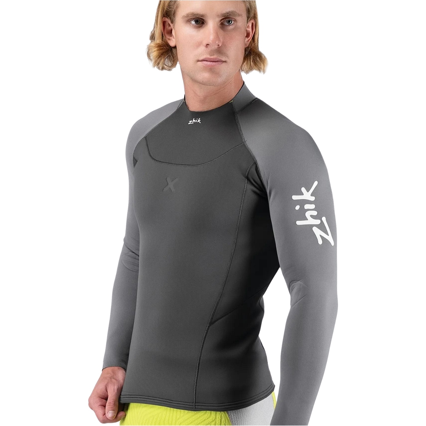 2026 Zhik Mens Superwarm X Neoprene Wetsuit Top DTP-1180-GRY - Grey